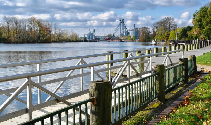 Seaford has a long history associated with the Nanticoke River, which is a half-block from High Street, the main street in downtown. A riverwalk provides access to the river and will lead to the new Oyster House Park. RON MACARTHUR PHOTO